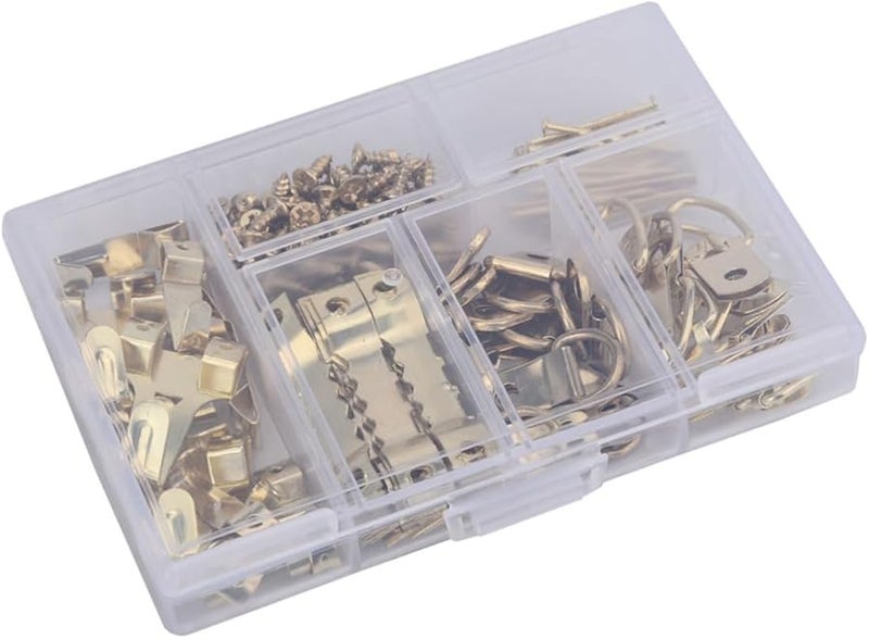 Tehaux 180 قطعة مجموعة تعليق الصور الذهبية المتينة لحامل الجبس لتزيين المنزل - Image 2