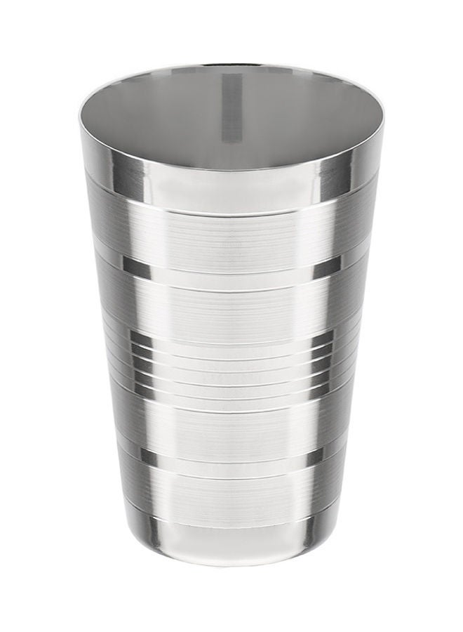 Royalford Stainless Steel Designer Plain Glass Unbreakable Glass Suitable For Water Milk Juice Tea 100% Food-Grade Bpa-Free Multi-Purpose Glass Silver 7cm - Image 2