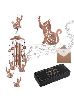 YHmall Wind Chimes For Outside, 35" Cat Memorial Wind Chimes Cat Lover Gifts Windchimes Outdoors For Woman, Mom, Patio, Garden Decor, Mother'S Day  - Image 1