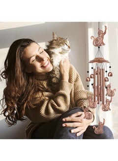 YHmall Wind Chimes For Outside, 35" Cat Memorial Wind Chimes Cat Lover Gifts Windchimes Outdoors For Woman, Mom, Patio, Garden Decor, Mother'S Day  - Image 2