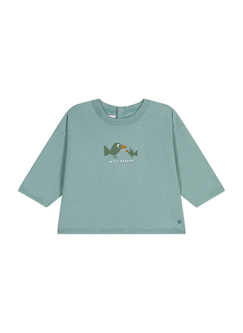 Petit Bateau Babies' long sleeved T-shirt in fine jersey