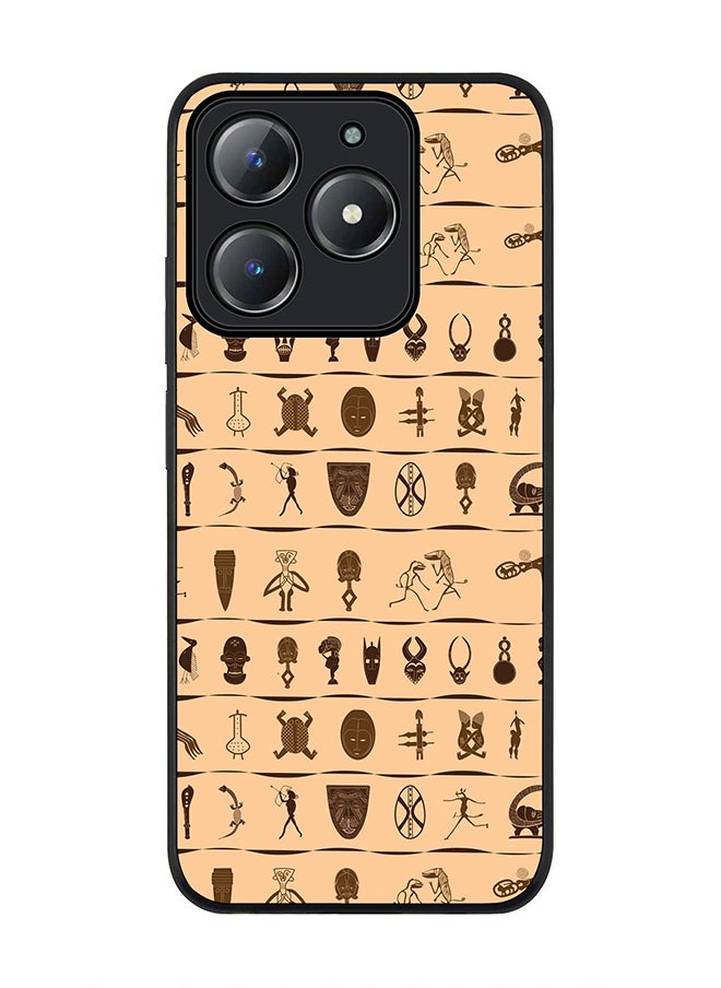 For Realme C63 / Realme C61 4G Case,Slim fit Camera Protection, Shockproof Thin Phone cover  - Tribal Hieroglyphics - pzsku/ZF549C40B4ECE209C5755Z/45/_/1738074005/a6e1a300-1a27-4f6a-90a9-8f52f18236a5