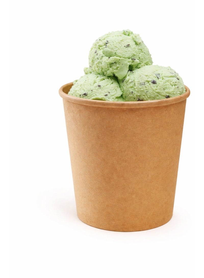 ايكواي أكواب ورقية للاستخدام مرة واحدة من إيكوواي، سعة 8 أونصات - عبوة من 25 كوبًا، كوب آيس كريم بدون غطاء، أوعية حلويات صديقة للبيئة، أكواب للأطعمة الساخنة أو الباردة، كوب شاي، كوب قهوة، لوازم حفلات قابلة للتحلل الحيوي، أكواب زبادي جاهزة، بني - Image 5