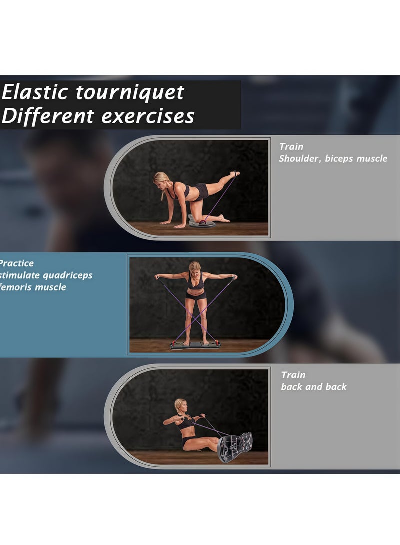 لوح ضغط معدات اللياقة البدنية المنزلية متعدد الوظائف نظام رف الضغط اللياقة البدنية الأرضية تمارين عضلات الصدر معدات احترافية لحرق الدهون تدريب القوة الذراع الرجال والنساء الوزن - Image 4