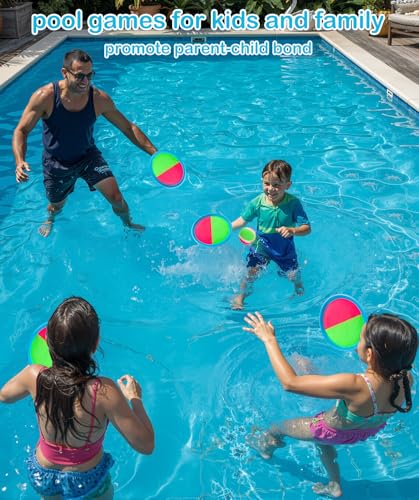Qrooper Toss and Catch Ball Set for Kids Outdoor Beach Toys Pool Toys, Catch Game with 6 Paddles and 3 Balls Outdoor Yard Games for 4-12 Years Old Boys Girls Adults - Image 5