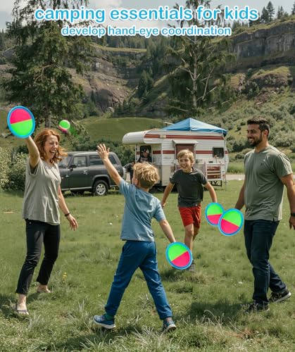 Qrooper Toss and Catch Ball Set for Kids Outdoor Beach Toys Pool Toys, Catch Game with 6 Paddles and 3 Balls Outdoor Yard Games for 4-12 Years Old Boys Girls Adults - Image 3
