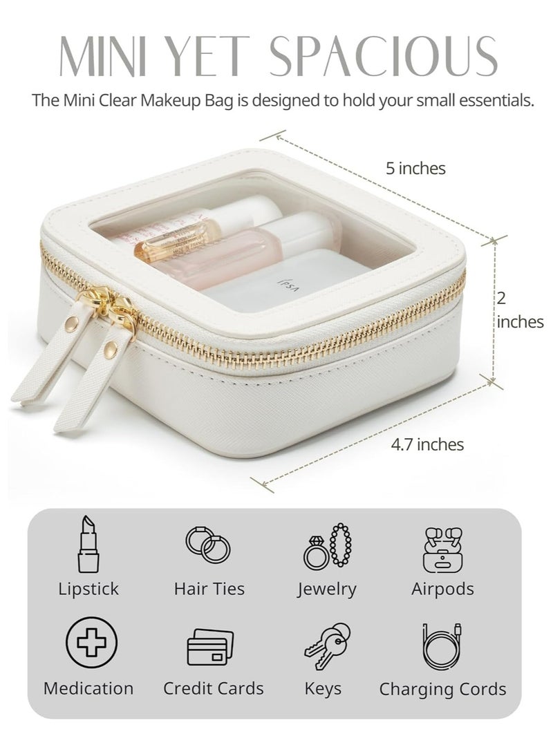 Oasisgalore Mini Waterproof Makeup Bag - Small Cosmetic Pouch for Travel, School, or Purse  - Image 5