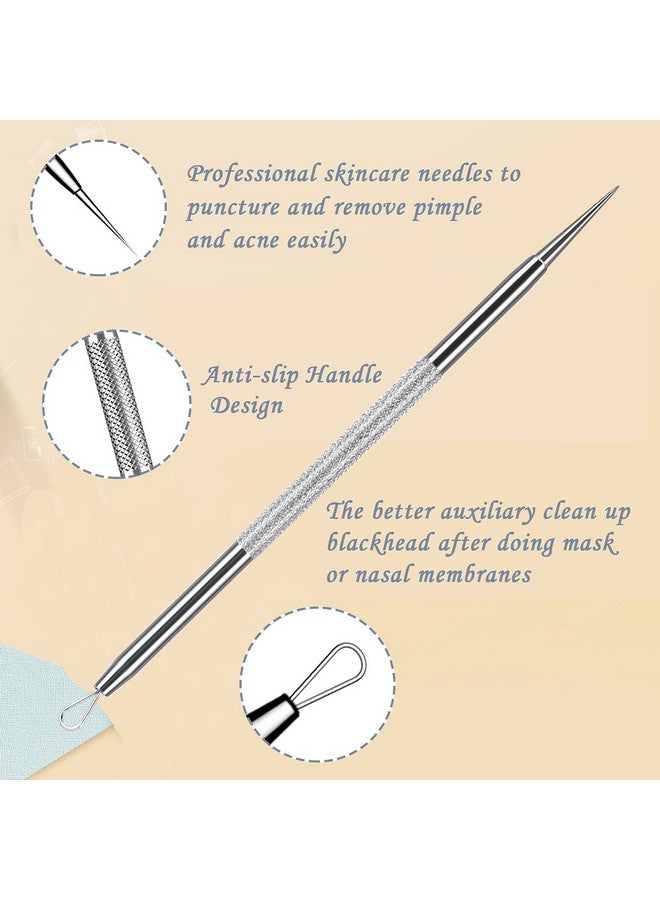 SKINOSM Blackhead Remover Pimple Popper Tool Kit 6In1 Blackhead Comedone Acne Blemish Pimple Extractor Tool Kit Tweezers Kit Skin Care Tools For Face  - Image 4