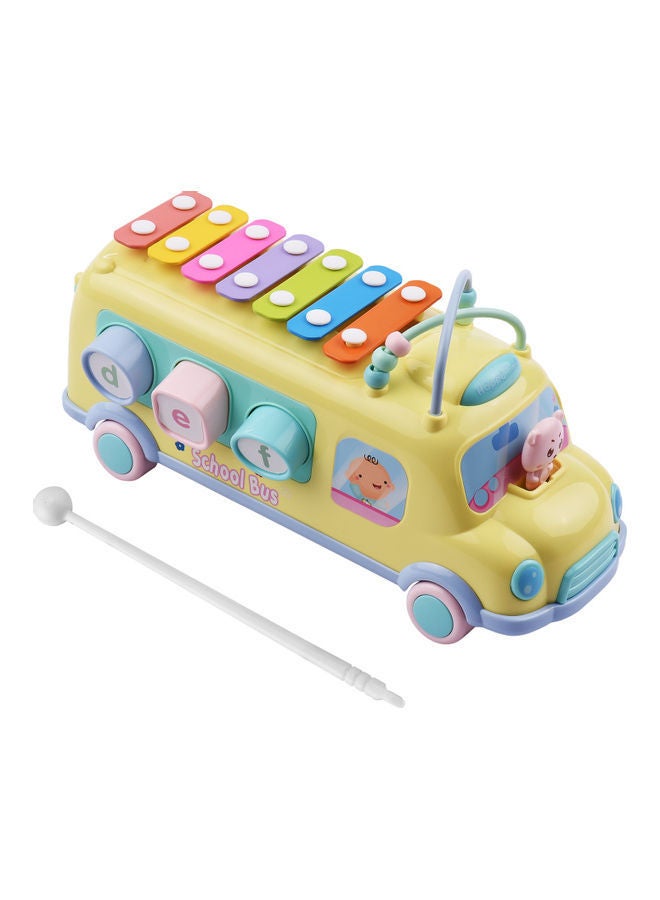 NIBEMINENT 7-Key Xylophone Toy Musical Bus 31x12x16.5centimeter  - Image 1
