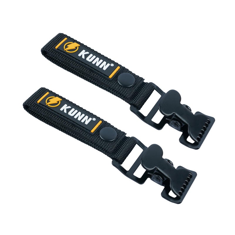 KUNN Glove Clips for WorkSafety Glove Holder Strap and Snap Attached on Tool BeltBlack2Pack