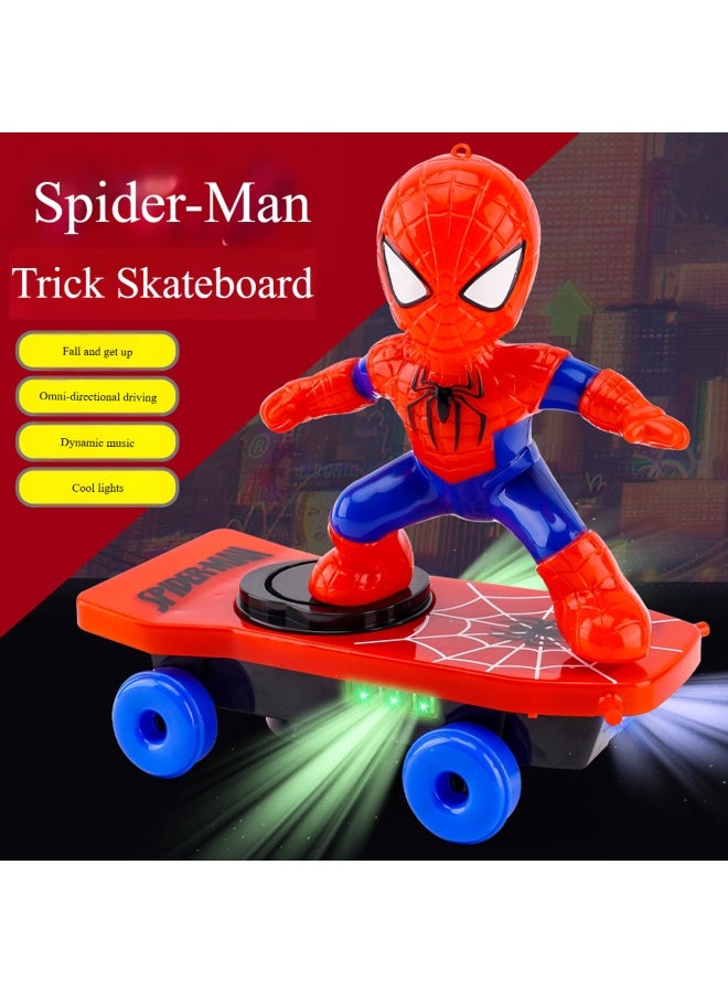 MARVEL Spider-Man electronic rolling stunt scooter toy - intellectual development, cool stunt with lights - Image 4