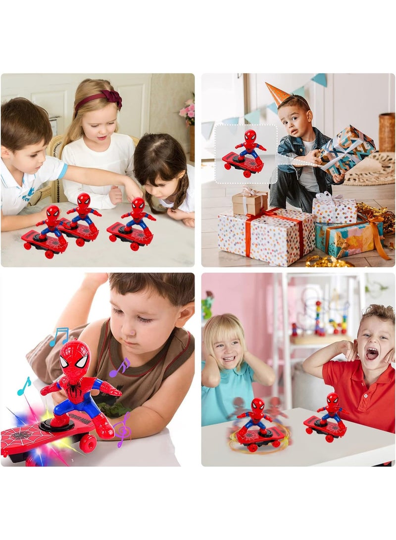 MARVEL Spider-Man electronic rolling stunt scooter toy - intellectual development, cool stunt with lights - Image 2