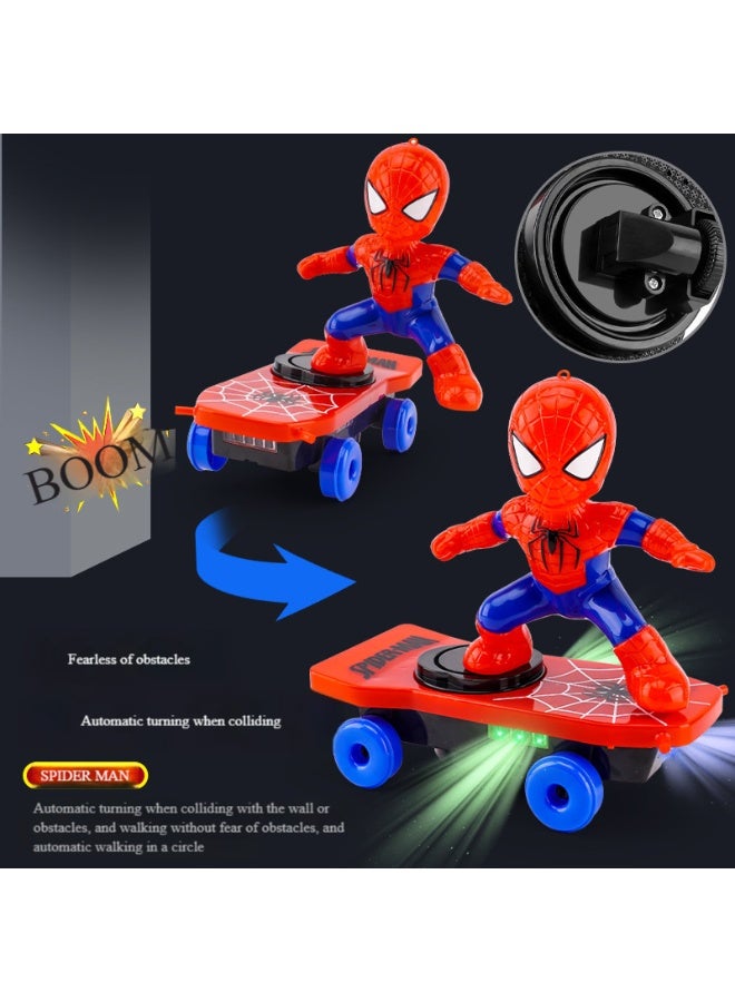 MARVEL Spider-Man electronic rolling stunt scooter toy - intellectual development, cool stunt with lights - Image 3