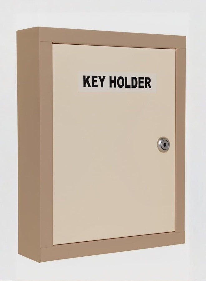 SPYLOCK Metal Keyholder Box 24 Key Organizer – Large Wall Mount Key Storage Cabinet with 2 Keys, Waterproof GI Steel Body, Dark Gray Color, 13×11×3 Inch Size - Image 1