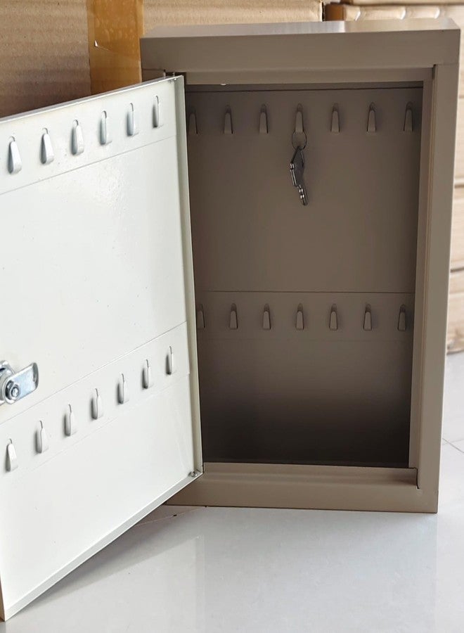 SPYLOCK Metal Keyholder Box 24 Key Organizer – Large Wall Mount Key Storage Cabinet with 2 Keys, Waterproof GI Steel Body, Dark Gray Color, 13×11×3 Inch Size - Image 4