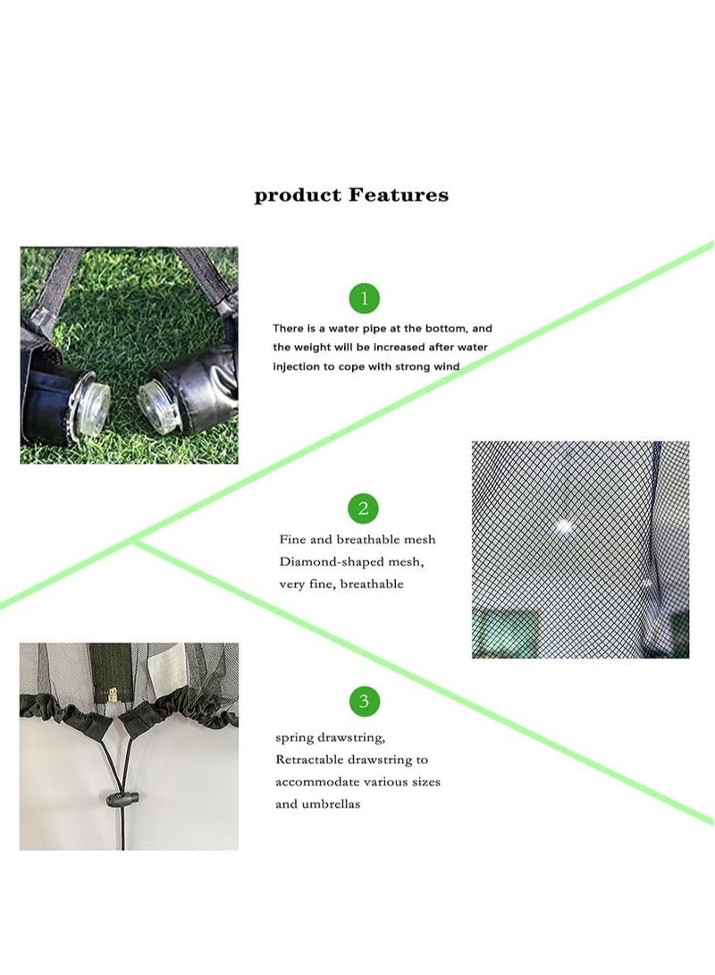 كيلا ناموسية بطول 9/10 قدم للمظلات الخارجية المصنوعة من البوليستر (الناموسية فقط) - Image 2