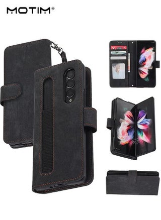 Samsung Galaxy Z Fold 6 Wallet Case with Card Holder, Flip Screen Protector Shockproof Cover Case with Pen Slot and Hand Strap, Protective Kickstand - pzsku/ZF54A2F7ADE6B12A28E33Z/45/1751246609/dfdc7ec0-dd9d-421c-84f2-39ef9948e16e