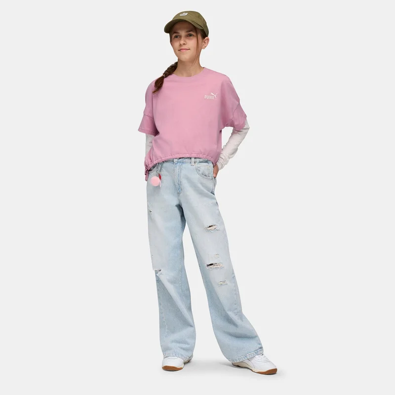 Puma Pink Kids' TWEENERVERSE Knotted T-Shirt  | Best Price UAE