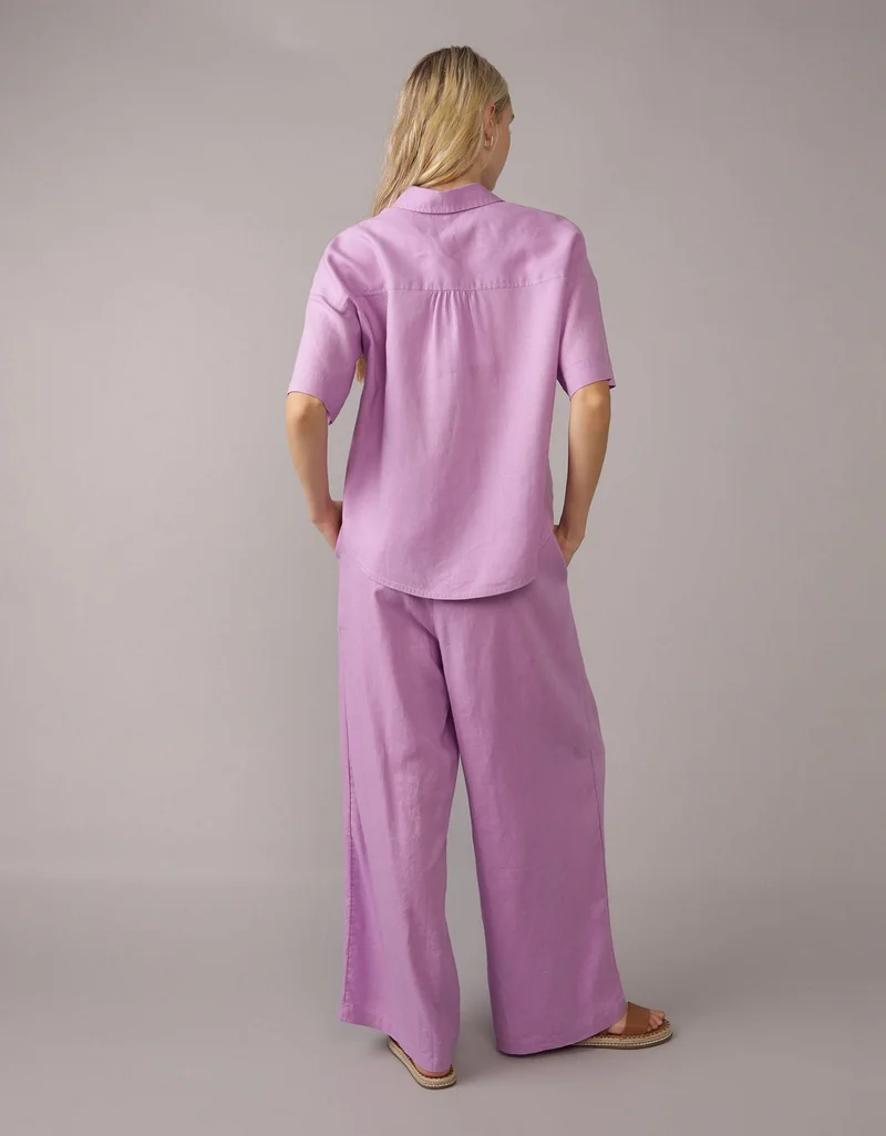 امريكان ايجل بنطلون سهل الارتداء من مزيج الكتان