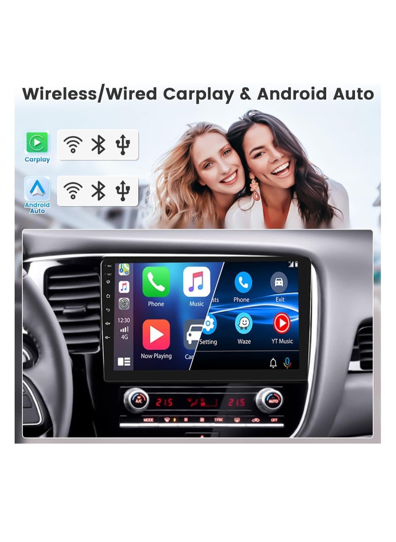 SHEZA STAR - Android Screen For Mitsubishi Outlander 2017 To 2022 Auto AC 2GB RAM 32GB ROM Support Apple Carplay Android Auto FHD Touch Screen 10 Inch built In BT USB Radio WiFi Play Store Backup Camera included - Image 1