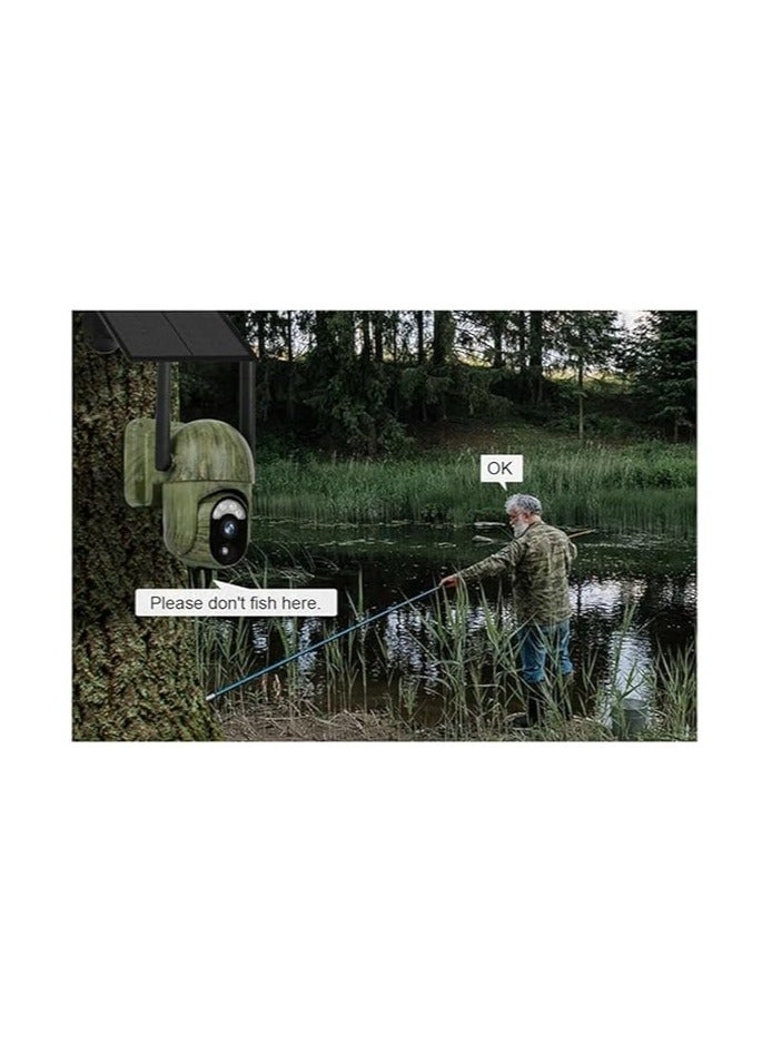 Generic 4MP Solar-Powered 4G Outdoor Security Camera with WiFi, IP66 Waterproof, Human & Animal Detection, 2-Way Audio – Wildlife Surveillance (A)  - Image 4