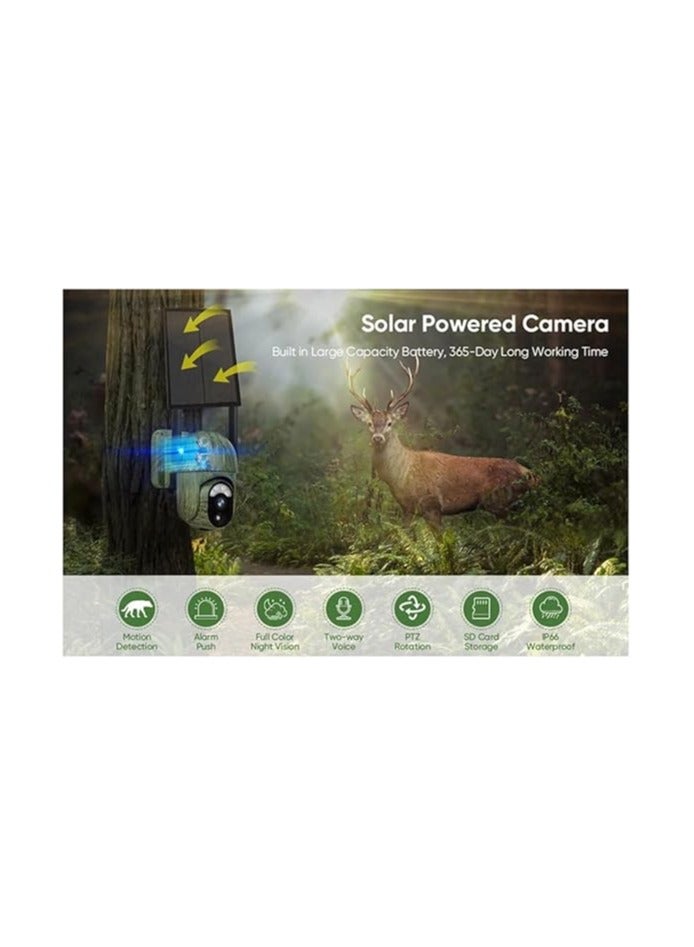 Generic 4MP Solar-Powered 4G Outdoor Security Camera with WiFi, IP66 Waterproof, Human & Animal Detection, 2-Way Audio – Wildlife Surveillance (A)  - Image 5