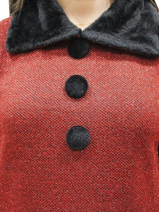Matelco Women's Wool Straight Straight Fit Kurti for Winters (Ad04Caz45_Black_Parent). (2XL, Maroon) - Image 4