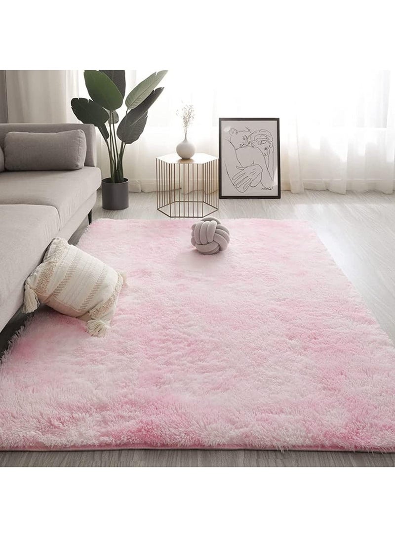 MONOGUE Large Area Rug Tie Dye Plush Shaggy Super Soft Fluffy Throw non-slip Carpet for Bedroom Living space - Image 1