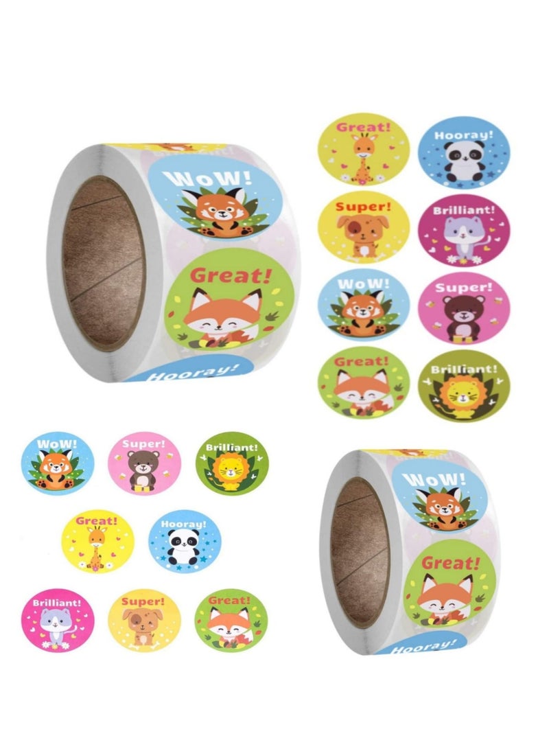 Grab Mantra Remarks Stickers For Teachers 2 Rolls 16 designs 1000Pcs - Image 1