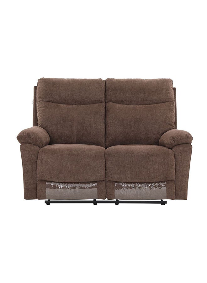 DANUBE HOME Valor 2 Seater Fabric Recliner Modern Design Two Seat Sofas Comfortable Living Room Furniture L 146x93x100 Cm Brown - Image 2