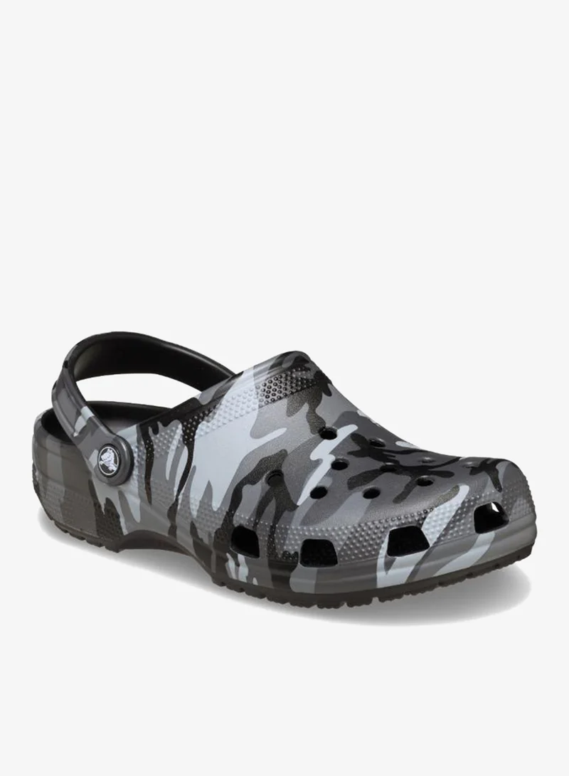 crocs Black/Slate Grey Casual Camouflage Clogs for Men | Best Price UAE