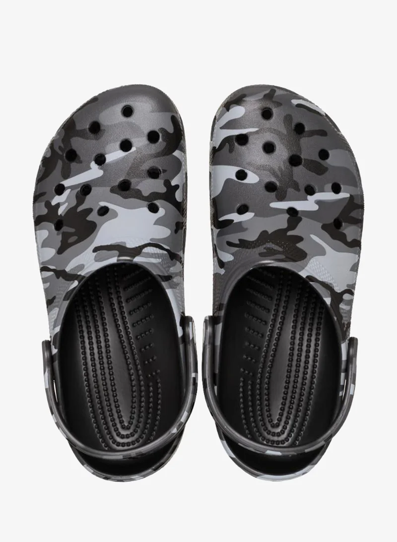 crocs Black/Slate Grey Casual Camouflage Clogs for Men | Best Price UAE