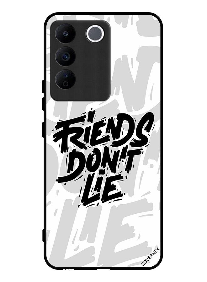 Covernex Protective Case Cover For Vivo S16e Calligraphy Friends Don't Lie - Image 1