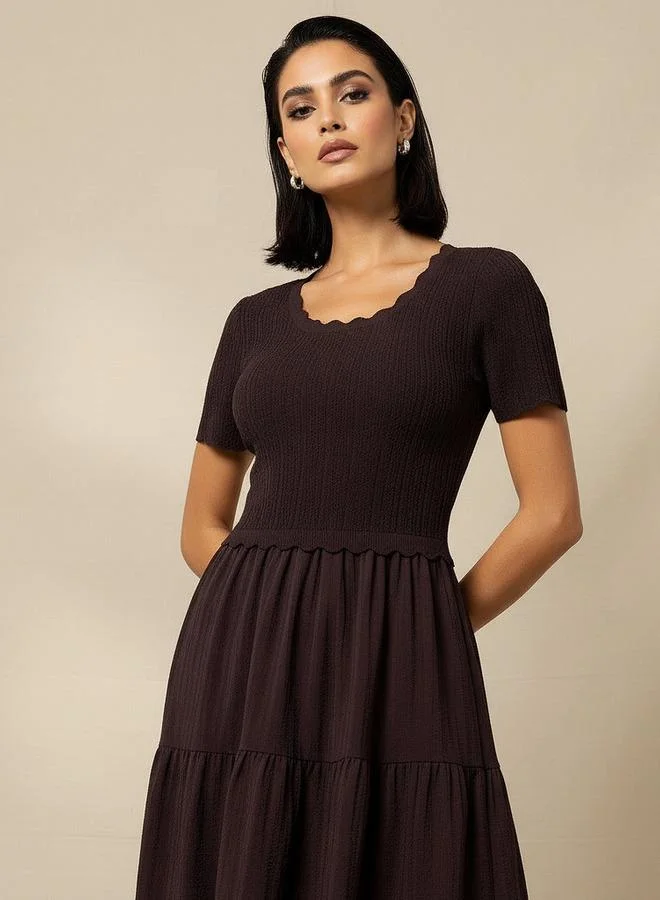 تواكستريمز 2Xtremz Tiered Midi Dress