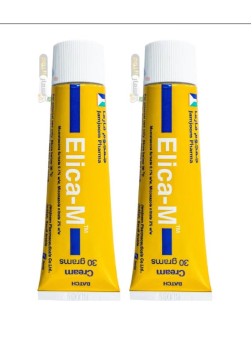 JAMJOOM PHARMA - Elica M Cream 30G 2PCS - Image 1