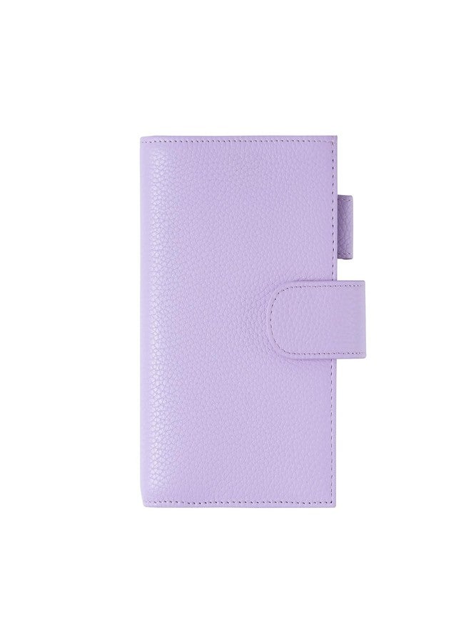 Moterm Leather Cover for Moleskine - Fits Daily/Weekly Planner and Classic, with Pen Loop, Card Slots and Back Pocket (Pebbled-Lavender) - Image 1