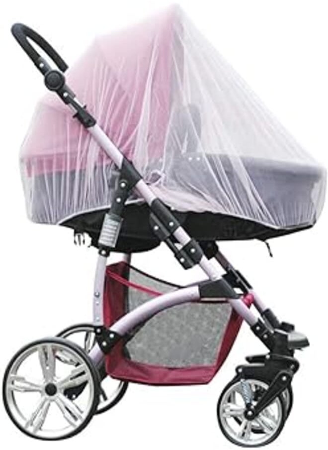 beiyoule beiyoule Pram Net, Mosquito Net for Pushchair,Stroller Mosquito Net Universal Insect Net Protection Cover for Pushchair Prams, Buggy and Carrycot Extra Fine Holes 