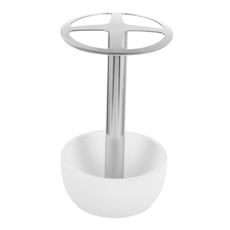 Stainless Steel Toothbrush Holder Wall Mounted No Drilling Required Easy Install Bathroom Rack - Image 2