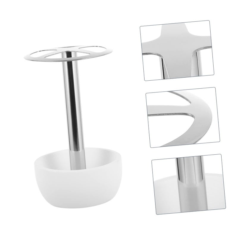 Stainless Steel Toothbrush Holder Wall Mounted No Drilling Required Easy Install Bathroom Rack - Image 3