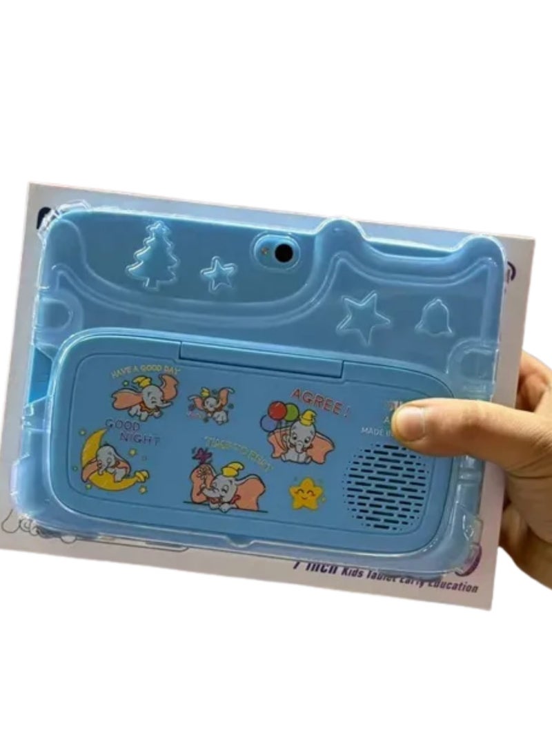 Generic A 7-inch kids tablet with 256GB storage, 8GB RAM, the latest Android 13, 5G support, 5MP front and 13MP rear cameras, a massive 5000mAh battery, Play Store support, and a perfect fit for modern children's education, gaming, and entertainment. Available in blue.