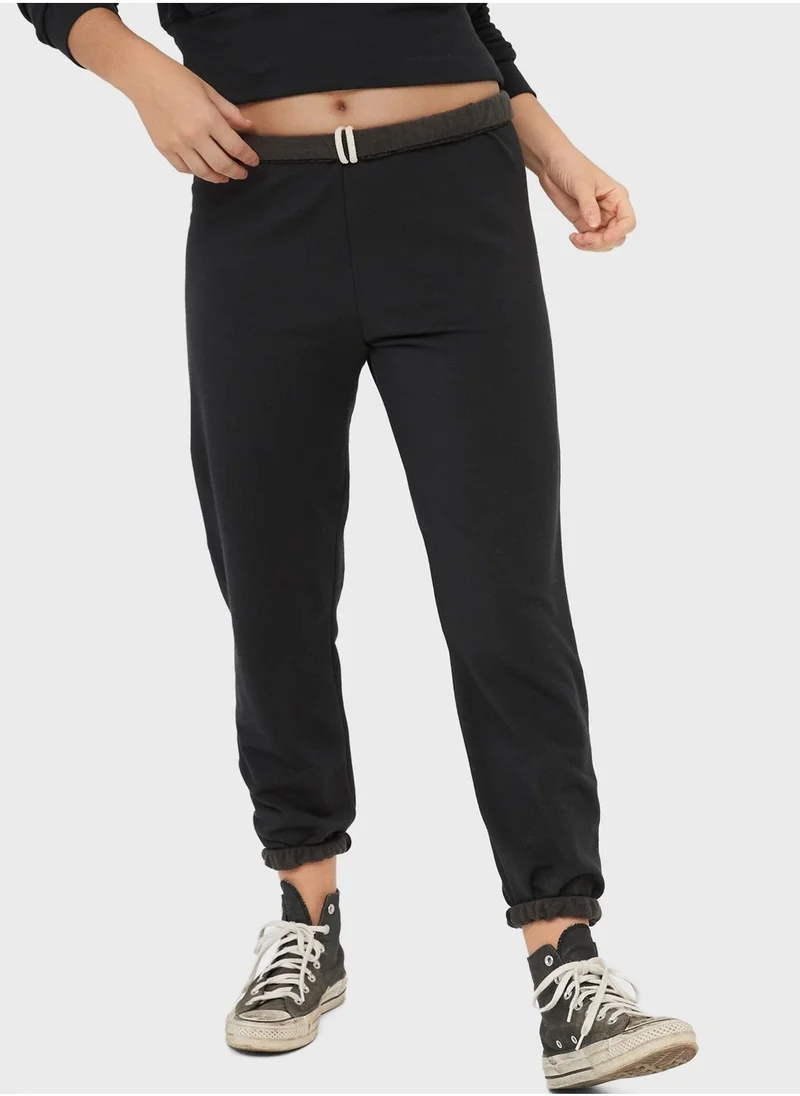 Aerie High Waist Cuffed Sweatpants