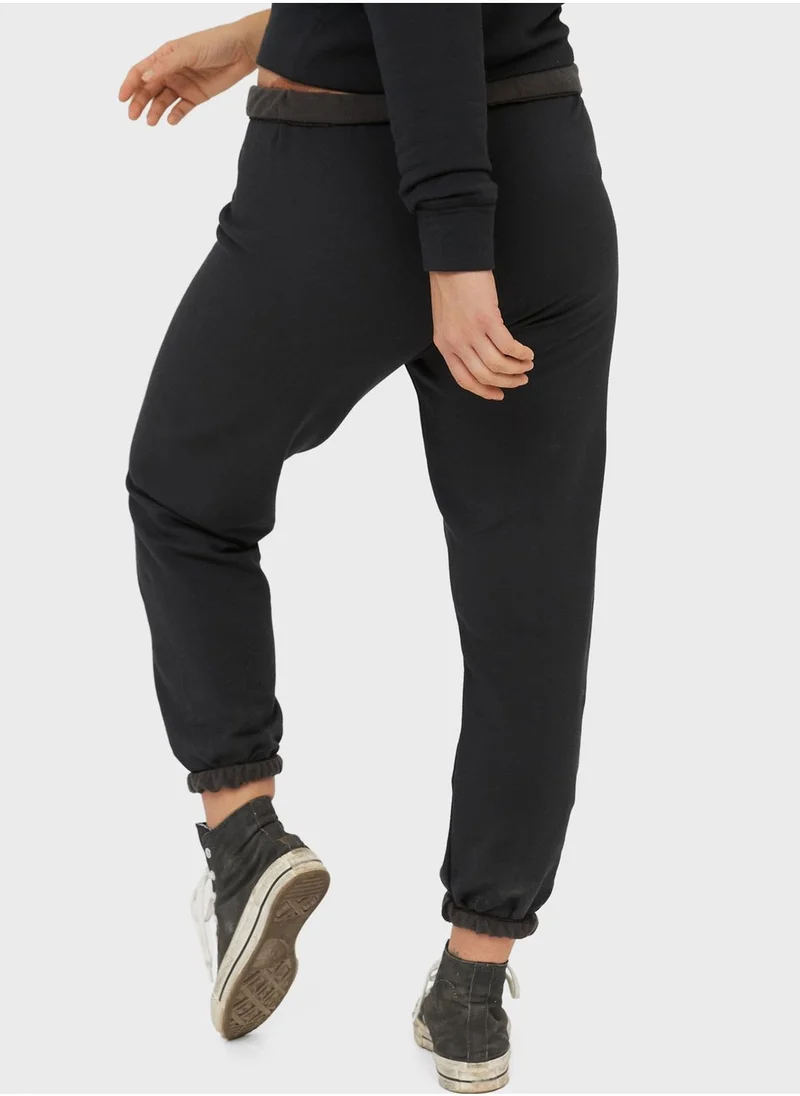 Aerie High Waist Cuffed Sweatpants