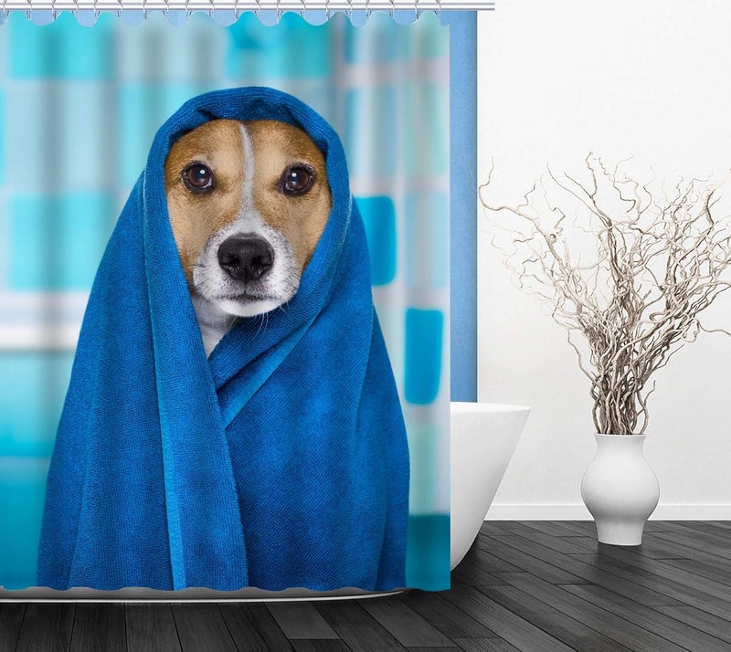 Active Elements Polyester Remarkable Modern Kids Pattern Graphic Creation Printed Design Shower Curtain 60 x 72 Inches - Image 1