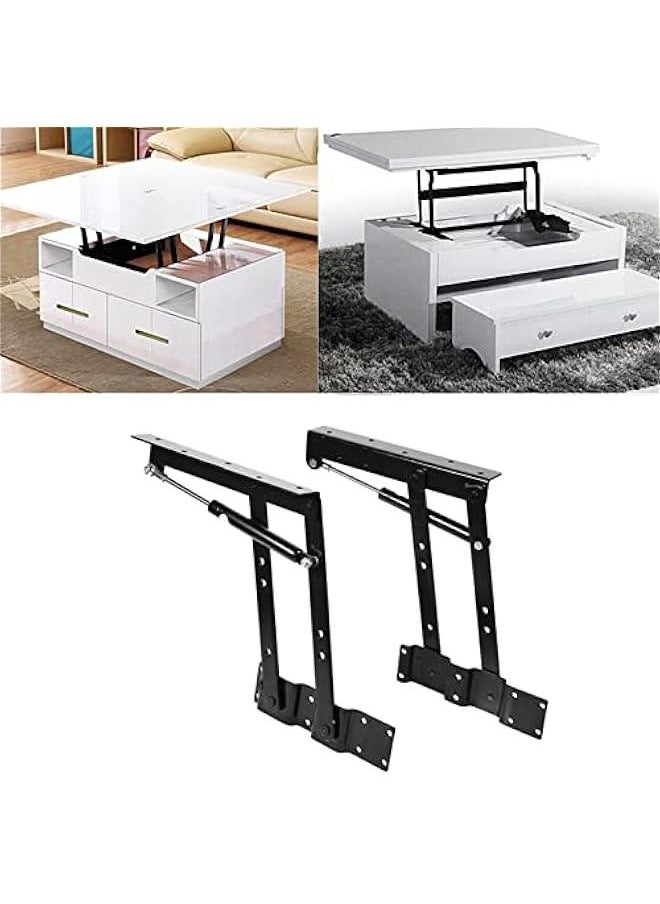 Generic 2pcs Heavy Duty Steel Practical lifts Up Coffee Table Mechanism Hardware Top Lifting Frame Furniture Tea Coffee Table Furniture Accessories , Folding lifts up Top Table Mechanism , Folding lifts up  - Image 5