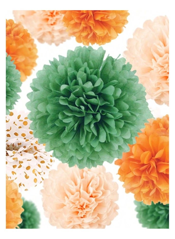 12pcs Colorful Paper Flower Balls Decorations for Birthday Parties, Weddings, Baby Showers - Image 4