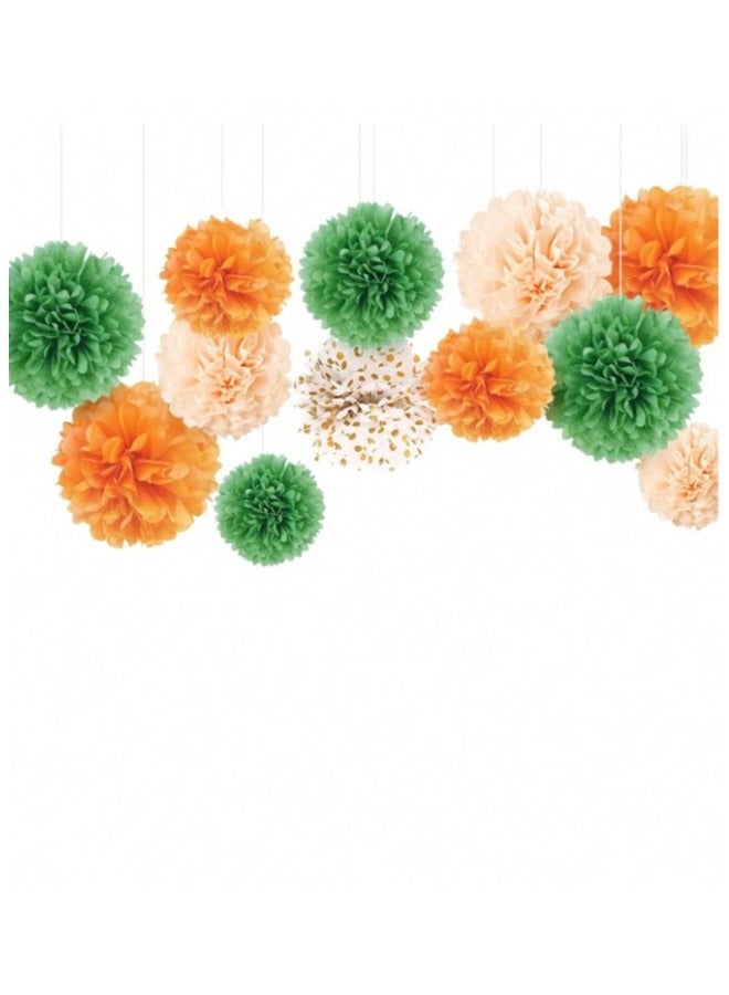 12pcs Colorful Paper Flower Balls Decorations for Birthday Parties, Weddings, Baby Showers - Image 3