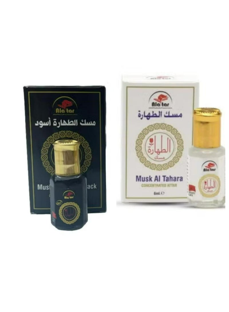 pack of two pcs Musk Altahara Original White 6 ML + Musk Altahara Original Black 6 ML