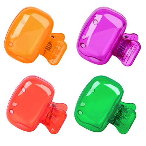 Eaezerav 4 Pack Toothbrush Covers Caps, Tooth Brush Protector Toothbrush Coverings Clips Portable Plastic Tooth Brush Head Case for Travel, Business, Camping, School, Home - Image 1