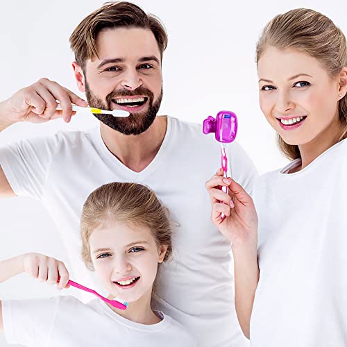 Eaezerav 4 Pack Toothbrush Covers Caps, Tooth Brush Protector Toothbrush Coverings Clips Portable Plastic Tooth Brush Head Case for Travel, Business, Camping, School, Home - Image 5