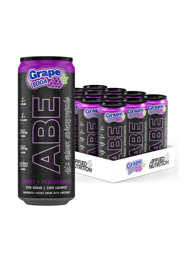 Applied Nutrition Abe Energy Plus Performance Pre-Workout Drink Graper Soda 330Ml  - Image 1